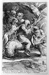 Häxans sabbat, graverad av Bernard Picart (1673-1733) 1732